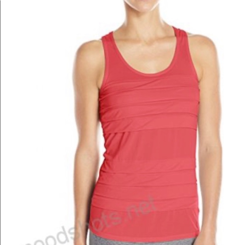 Rio Red Oiselle Pleat Tank